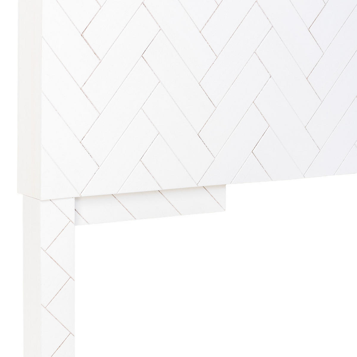 KOPFTEIL aus Holz, weiß, 160x7x100cm - Weiß, Holz (160/100/7cm) - Wanderlust