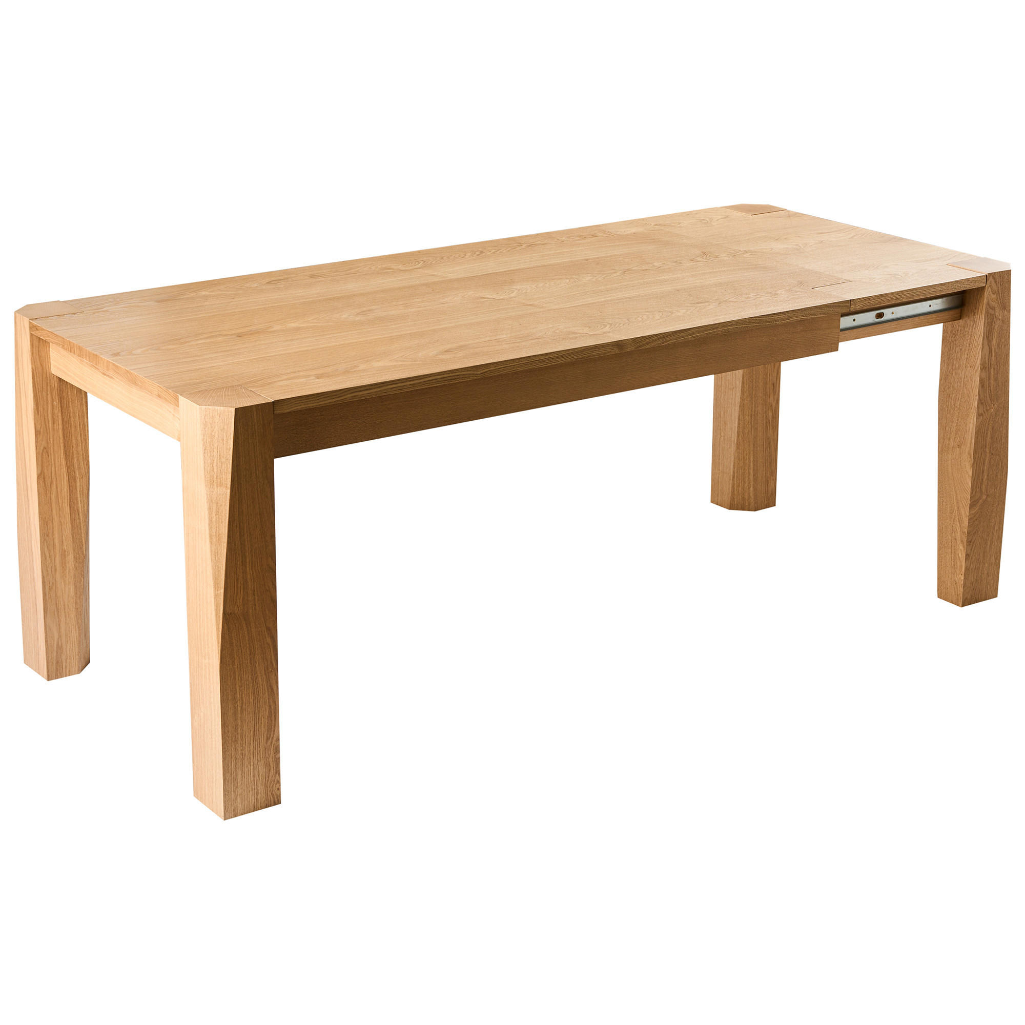 JÍDELNÍ STŮL vysunovací Světlý Jasan 160-200/90 cm Mission - hnědá, kompozitní dřevo (160/90/78cm) - Beliani