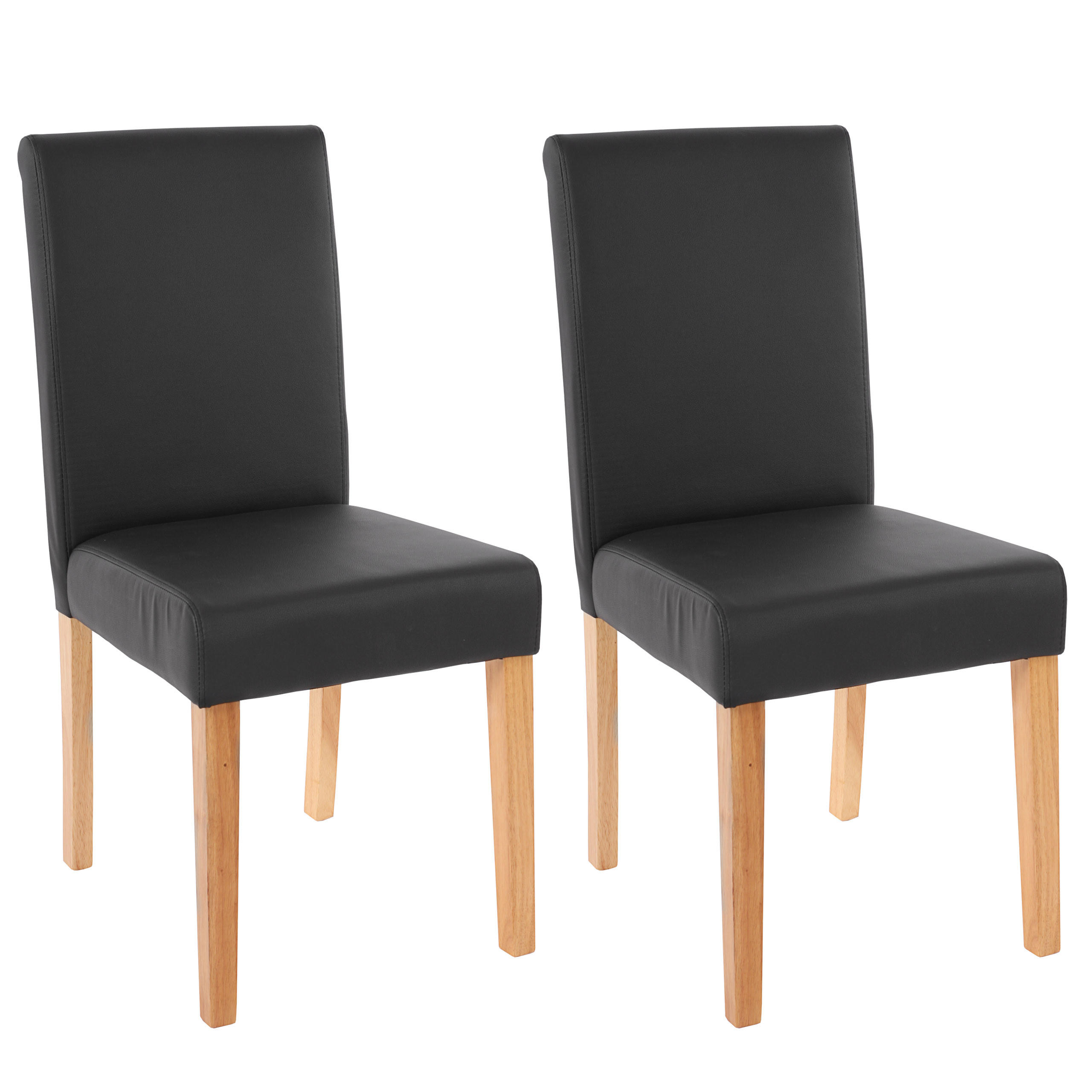 ESSZIMMERSTUHL Schwarz 2er-Set - Schwarz, Textil (43/90/56cm) - MCW