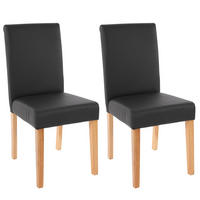 ESSZIMMERSTUHL Schwarz 2er-Set - Schwarz, Textil (43/90/56cm) - MCW