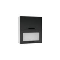 HÄNGESCHRANK W60GRF/2 SD - Dnoria - Funktionales Design Konzept - Schwarz, Holz/Metall (60/72/30cm) - ROYAL24_MARKT