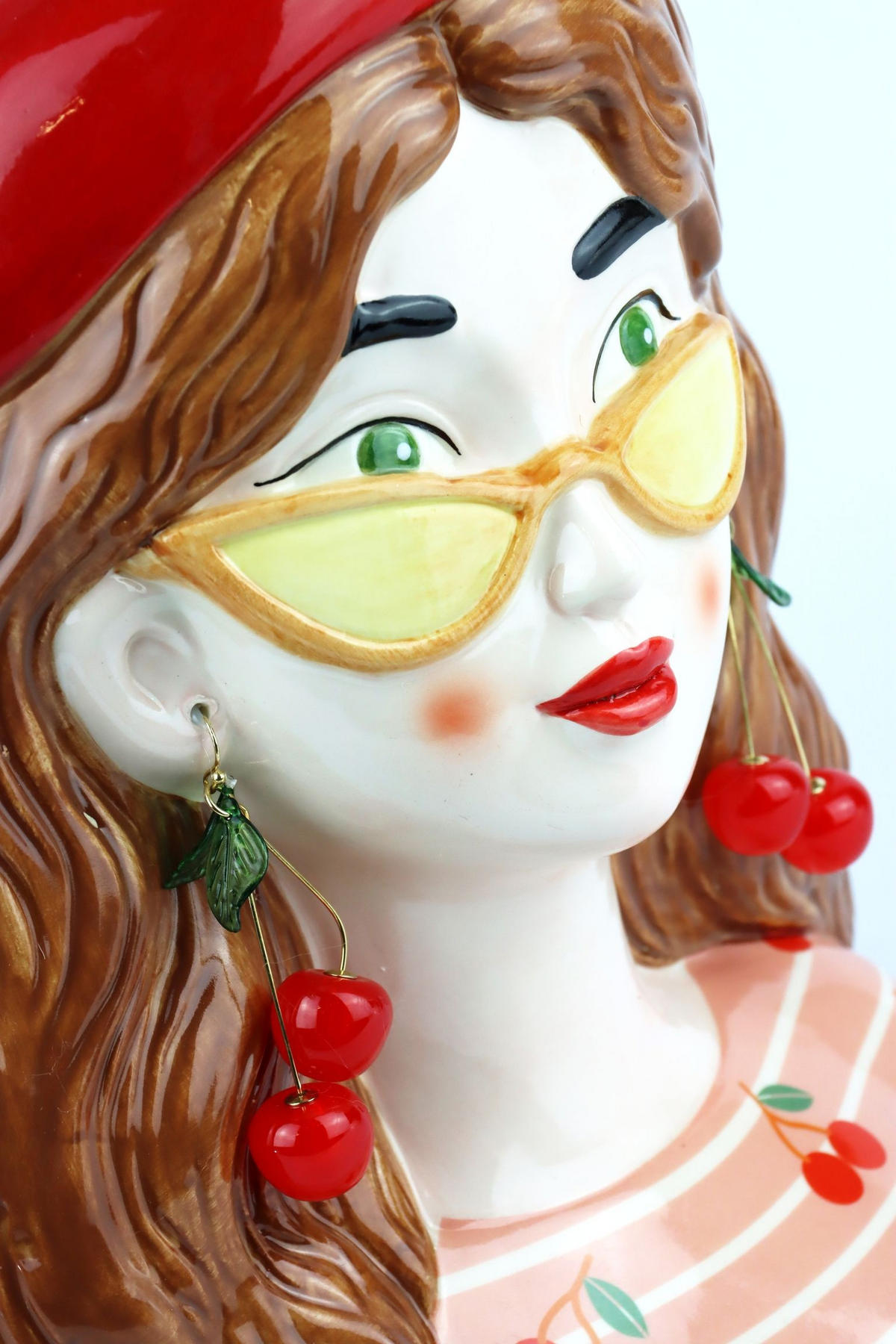 PFLANZFIGUR Cherry Lady - Multicolor, Keramik (20.7/27.4/14.7cm) - FURNARO