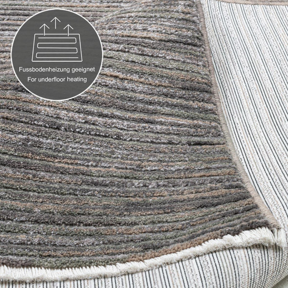 FLACHWEBETEPPICH Corduletta 80x280 cm - Dunkelgrau, Textil (80/280cm) - Gino Falcone