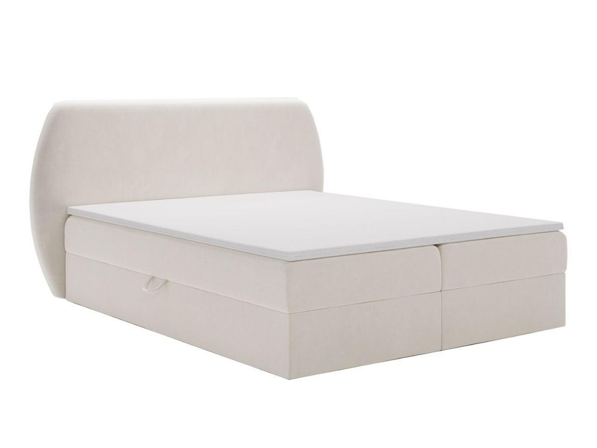 BOXBETT Bogota 160x200 Creme - Creme, Holz/Textil (160/200cm) - Graingold