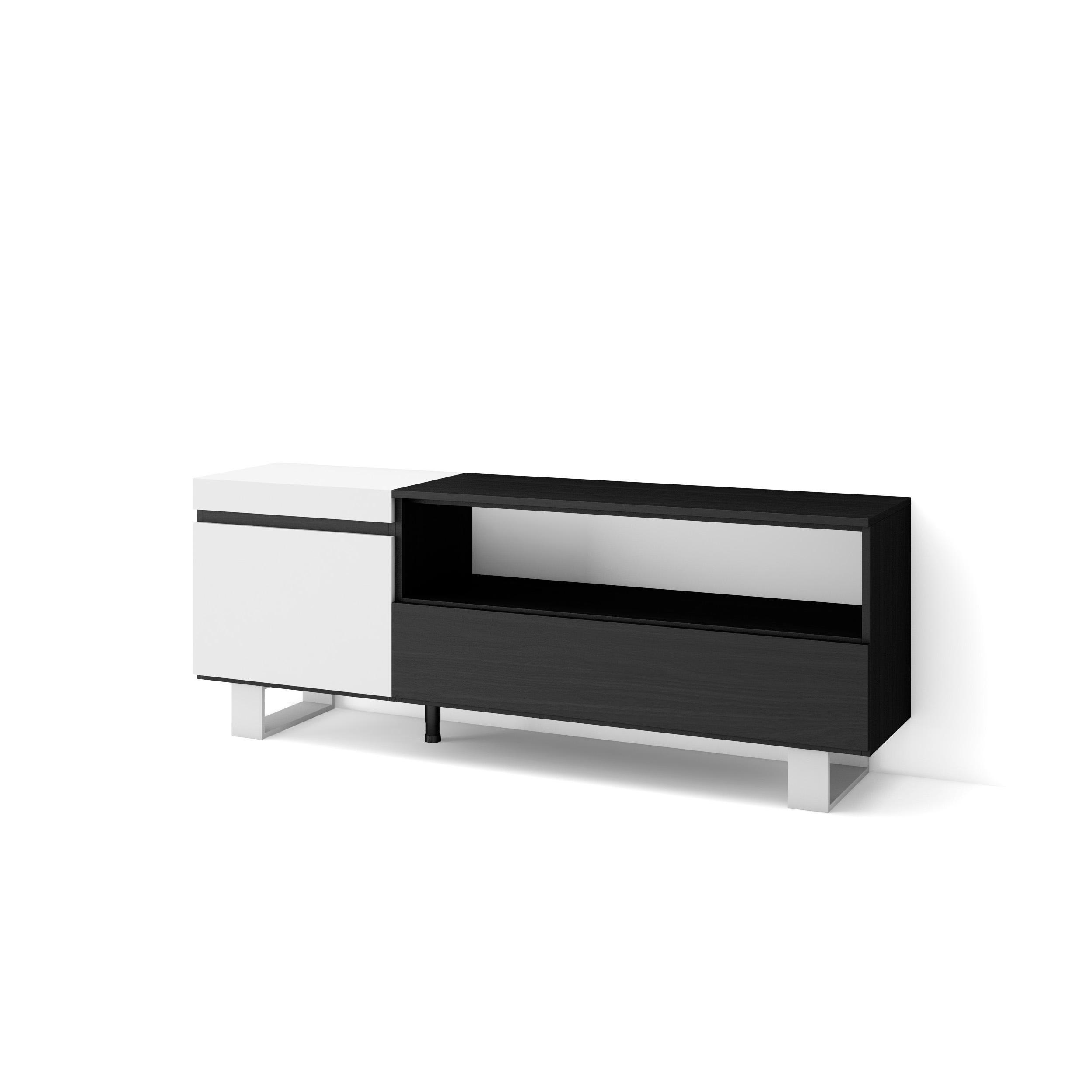 Skraut Home Lowboard, Weiß 150x57x35 cm
