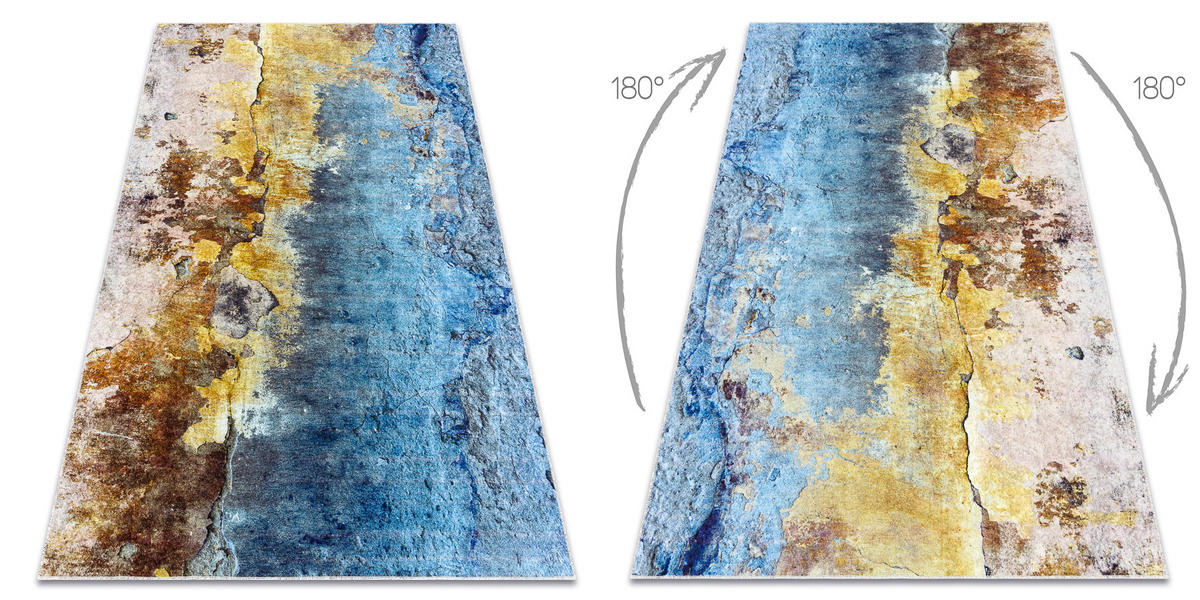 TEPPICH Miro 160/220 cm - Blau, Textil (160/220cm) - rugsX