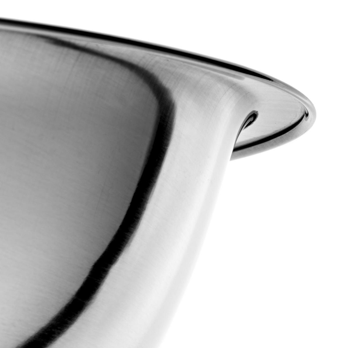 KÜCHENSCHÜSSEL aus Edelstahl, 26 cm - Silberfarben, Metall (26/9cm) - KADAX