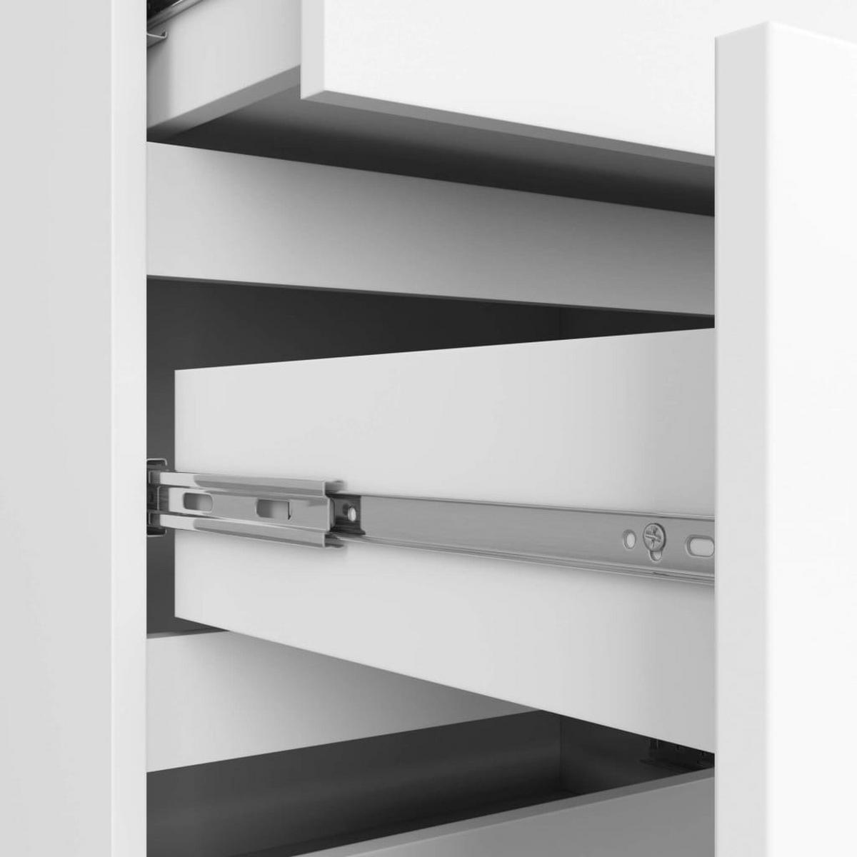 KOMMODE Weiß 121/120/40 - Weiß, Holzwerkstoff (120/121/40cm) - RAUMHIRSCH FURNITURE