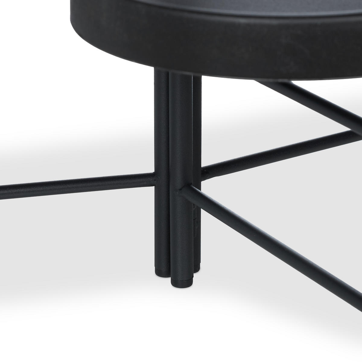 BLUMENREGAL - Schwarz, Kunststoff/Metall (44/65/44cm) - Relaxdays