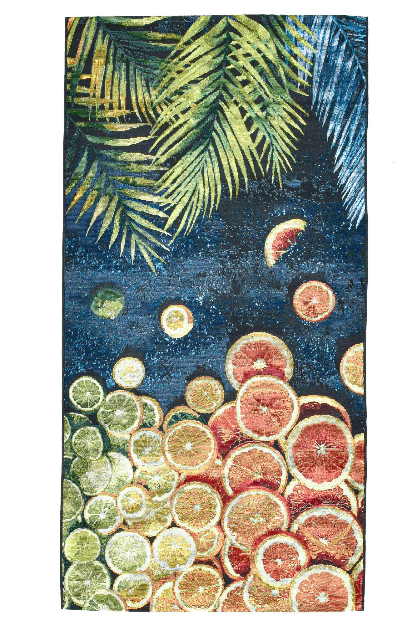 Sansibar Sylt Outdoorteppich Mehrfarbig 100x200 cm