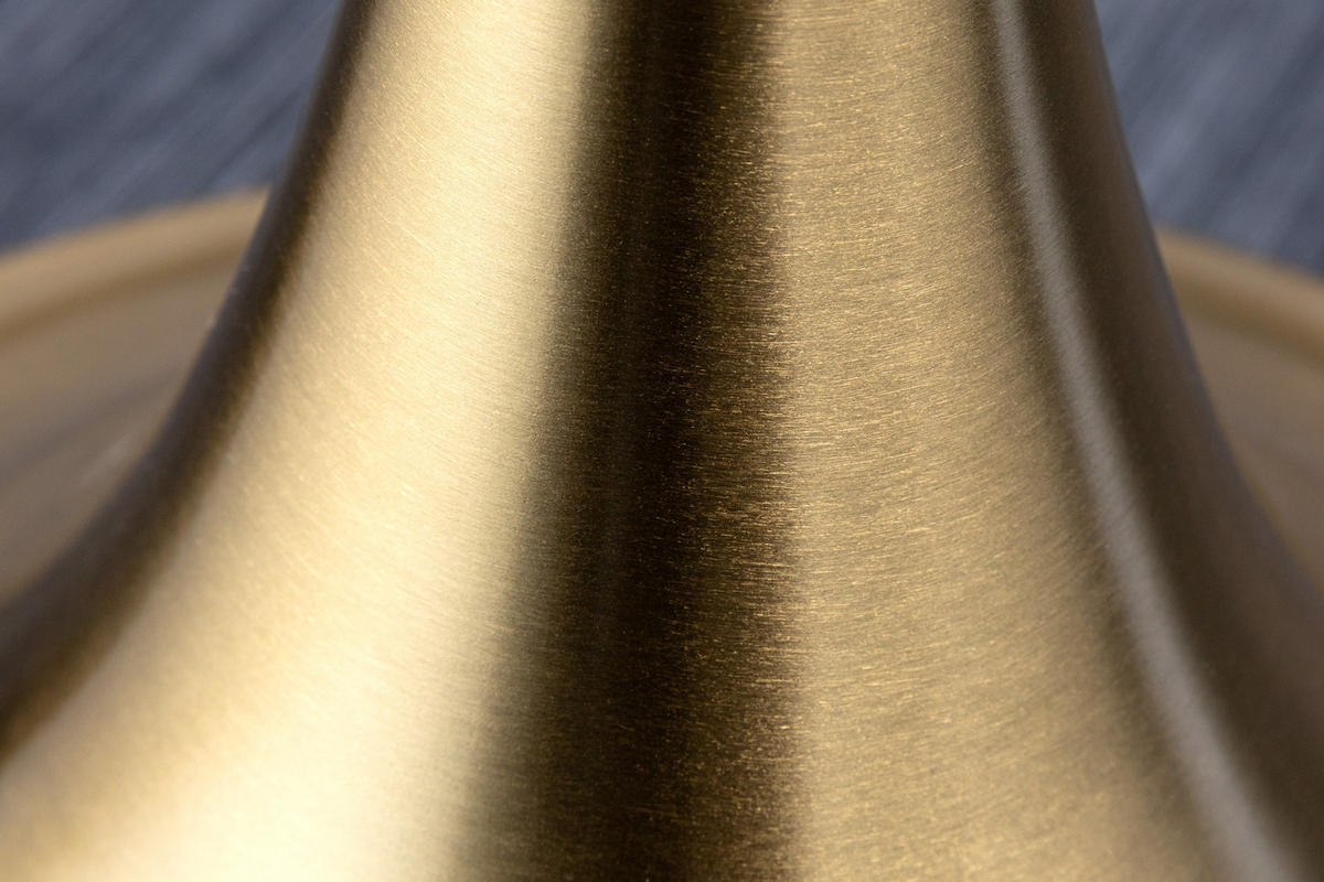 STEHLEUCHTE LUCIE Metall Gold 160 cm - Goldfarben/Schwarz, Metall (40/40/160cm) - riess-ambiente