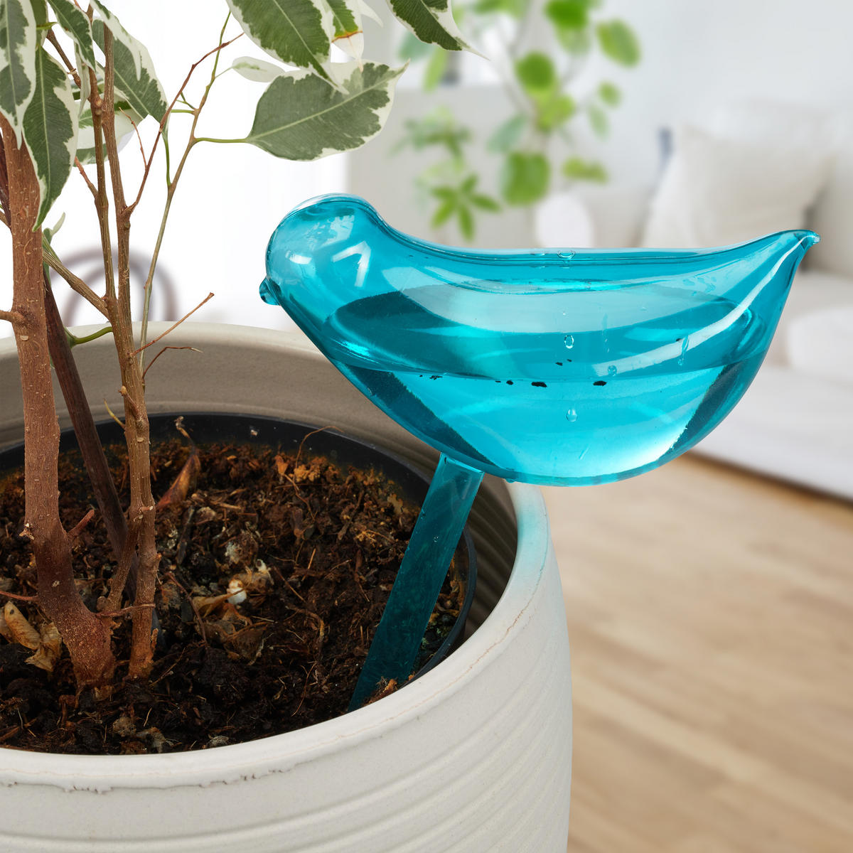 4XBEWÄSSERUNGSKUGELN - Blau, Kunststoff (6/25.5/14cm) - Relaxdays
