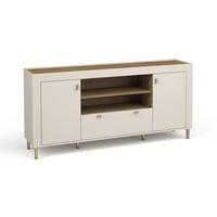 KOMMODE MONI 07 in Kaschmir / Eiche Whiskey matt 177/84/40 cm - Kaschmir, Holzwerkstoff (177/84/40cm) - Deine Möbel 24