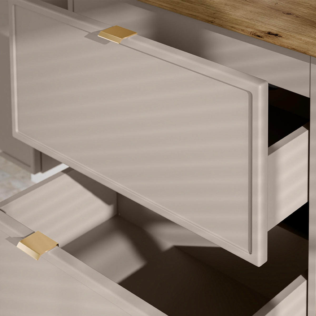 SKŘÍŇKA POD UMYVADLO 120.6cm Alba Kašmír - béžová, kompozitní dřevo (120.6/59/46cm) - Petits-meubles