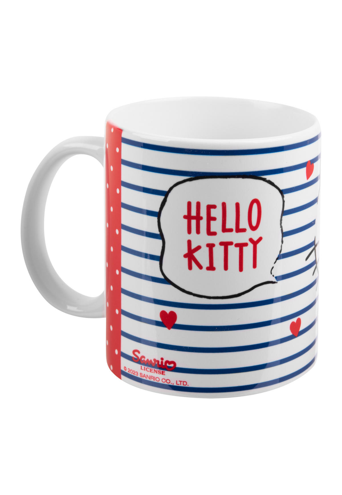 KAFFEEBECHER Hello Kitty Hearts Mehrfarbig 320 ml - Multicolor, Keramik (0.32L) - Hello Kitty