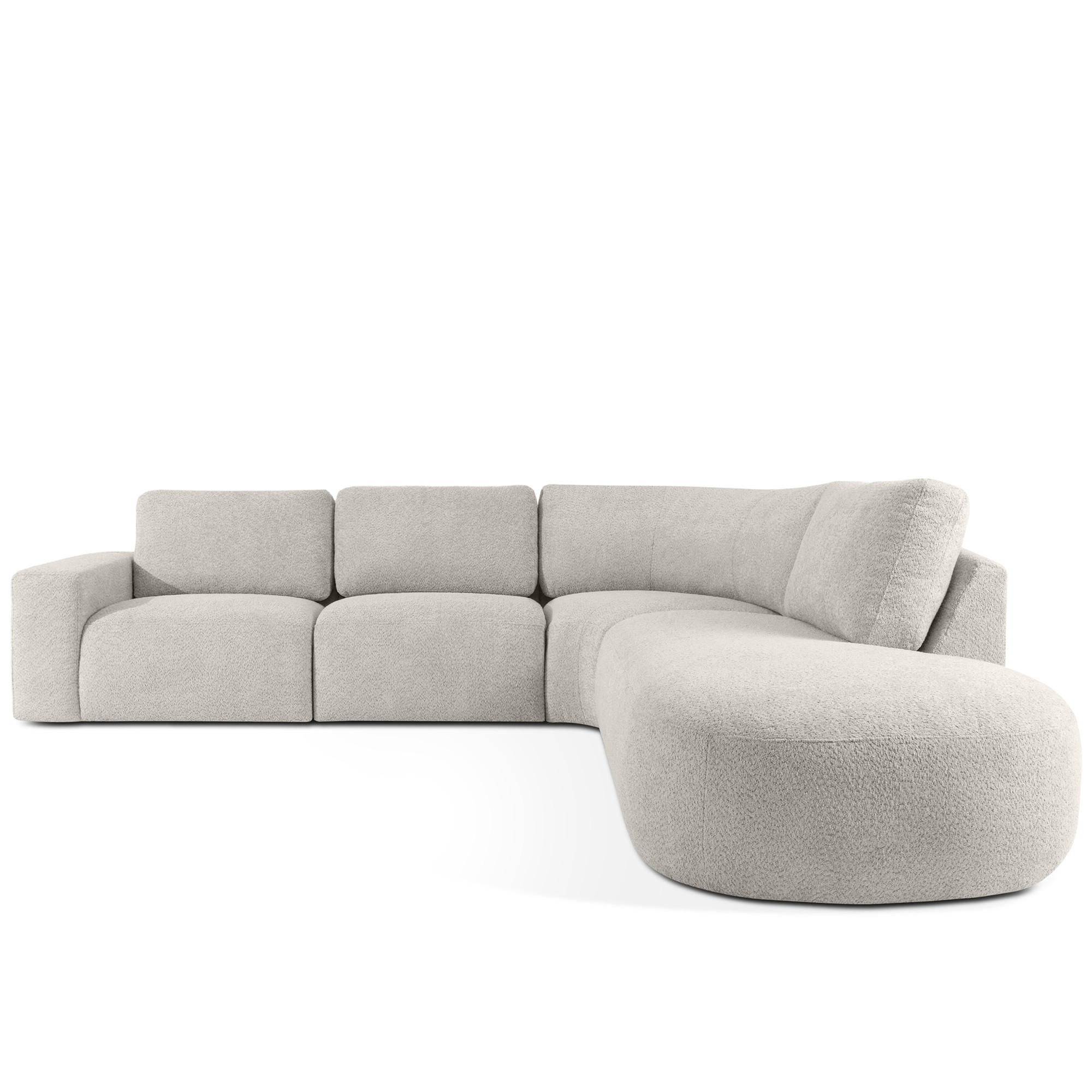 ECKSOFA RECHTS ZUCCO, Braun - Braun, Holz/Holzwerkstoff (304/293cm) - KONSIMO®