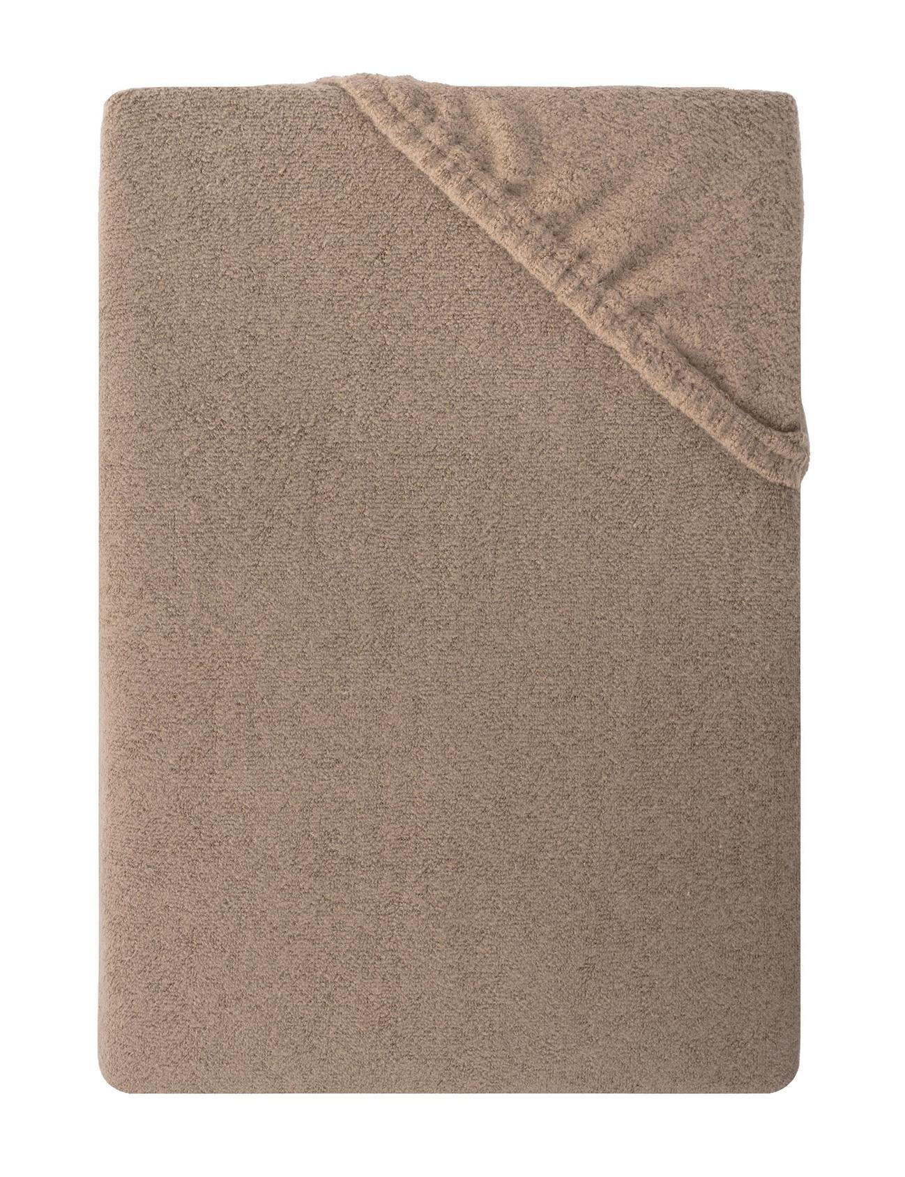 Carpe Sonno Teddy-Plüsch-Spannbettlaken Braun 90x200 cm