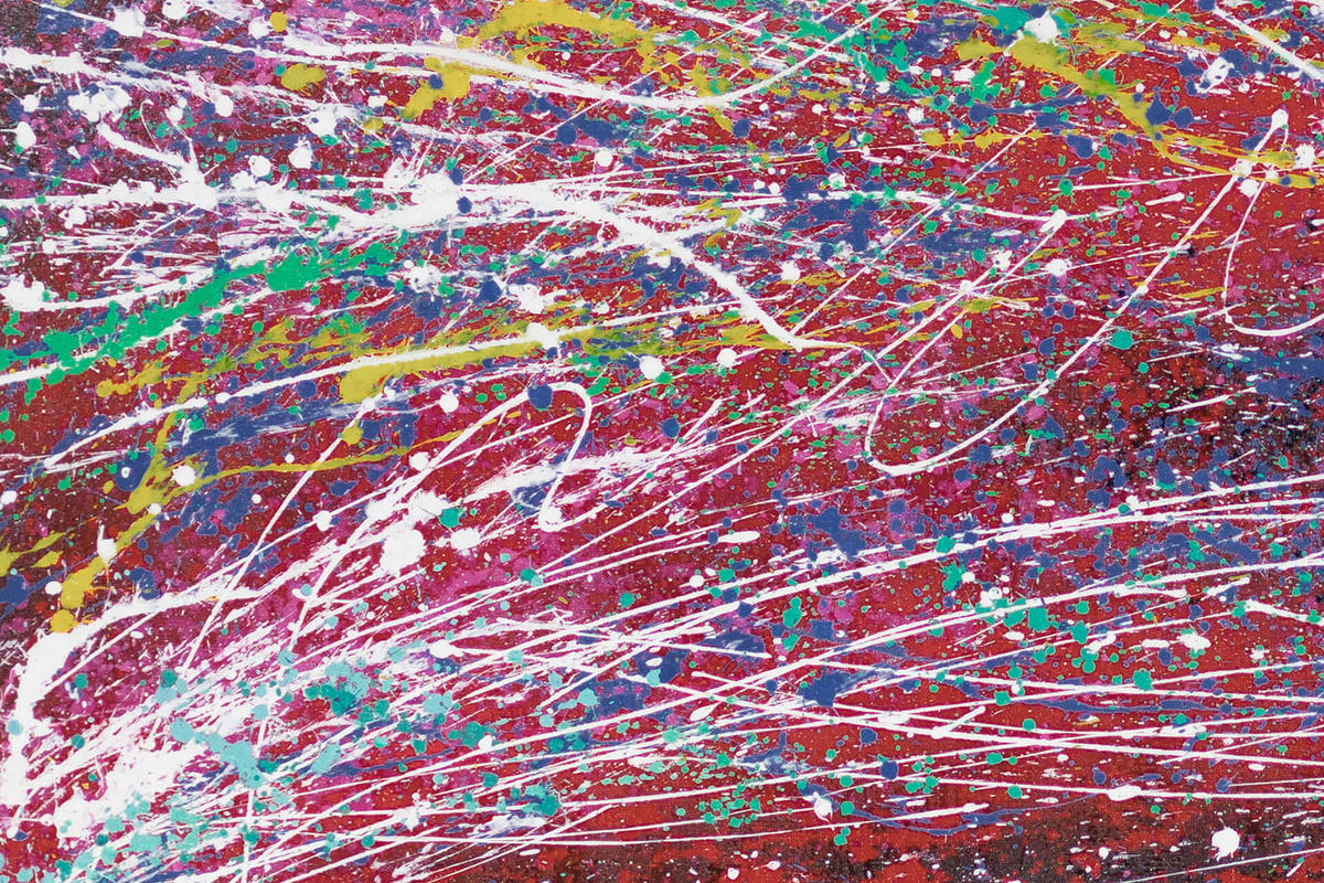 ÖLGEMÄLDE XXL Bunt 200/100 cm - Multicolor, Holz/Textil (6.68/100cm) - KUNSTLOFT
