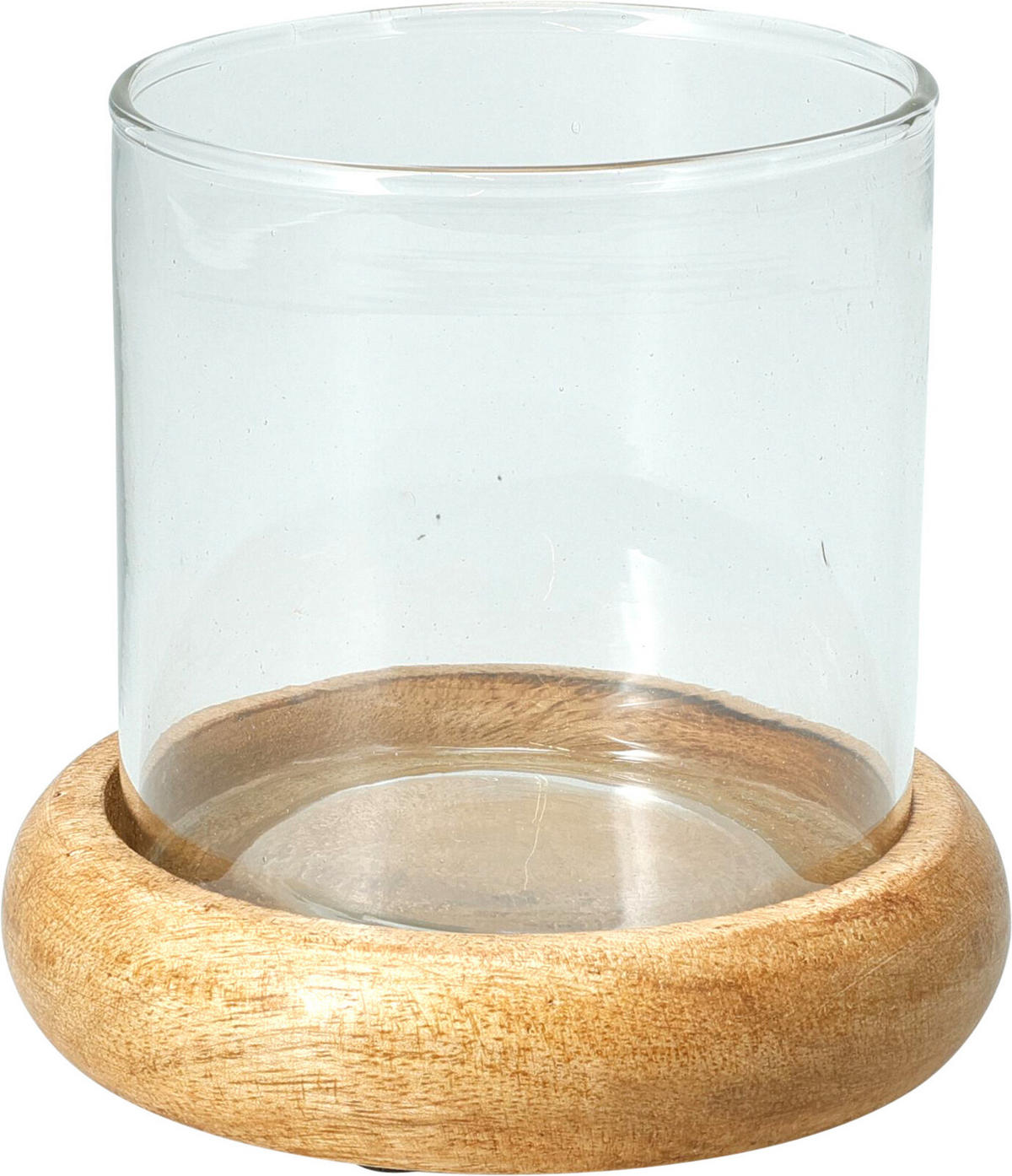 LANTERNE Mango Bronze 10x10x10 cm Holz - Braun, Holz (10/10/10cm) - Mondex