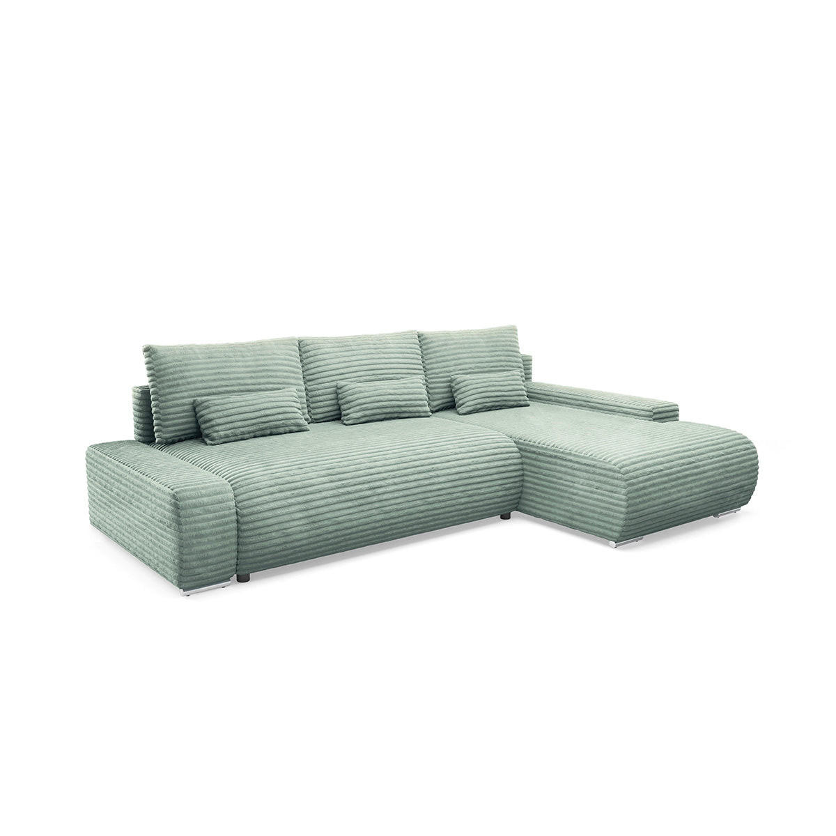 Petits-meubles Ecksofa Grün 265x172 cm