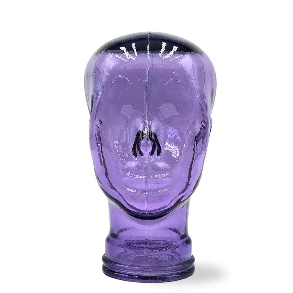 KOPFHÖRERSTÄNDER MICK Glas T05 violett - Violett, Glas (21/29/21cm) - DESIGN DELIGHTS