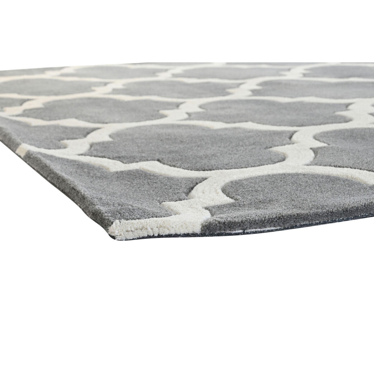 TEPPICH 160 x 230 x 2 cm Grau Polyester Ethnisch - Grau, Kunststoff (160/230cm) - DKD Home Decor