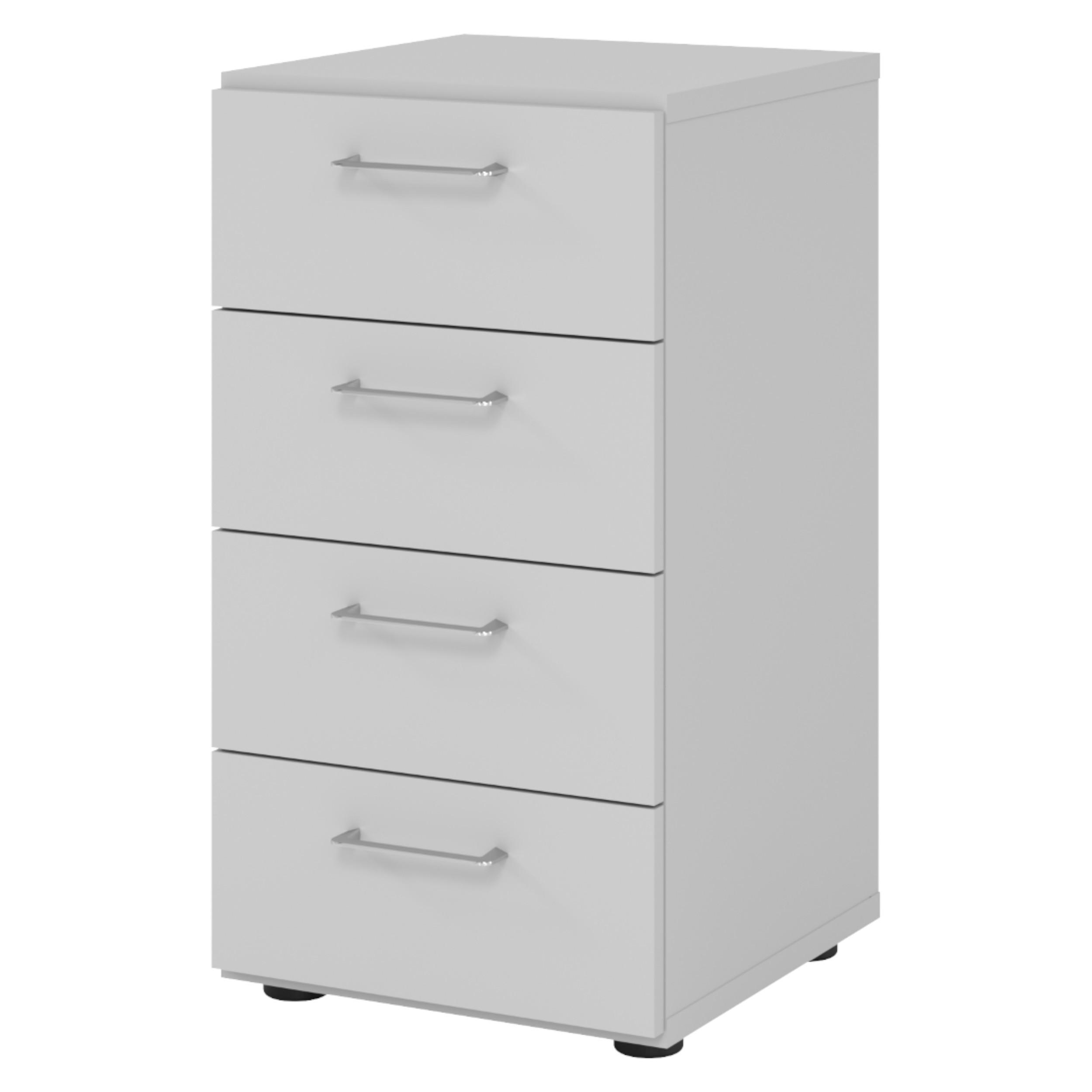 SCHUBLADENSCHRANK - 4 Schübe 42/40/74,8 cm in Grau - Grau, Holzwerkstoff (40/74.8/42cm) - bümö