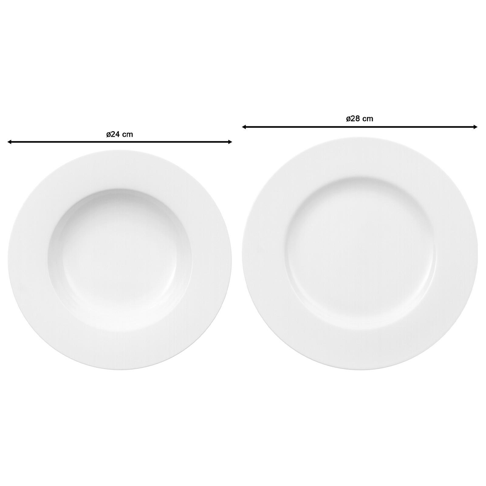 TAFELSET Royal weiß 12er Set - Weiß, Keramik (1/1/1cm) - Villeroy & Boch