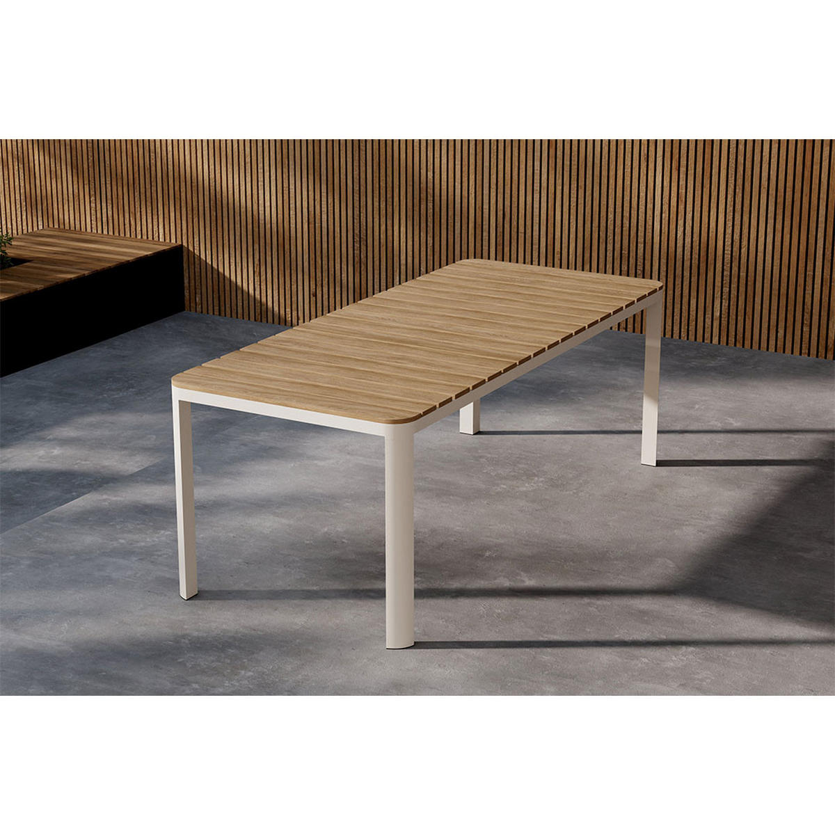 GARTENTISCH, Etna, Beige, Metall, 90 x 210 x 74 cm - Beige, Metall (210/90/74cm) - ebuy24
