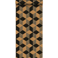 XXL-VLIESTAPETE 3D Grasmuster 50 x 900 cm - Braun, Papier (50/900cm) - Origin Wallcoverings