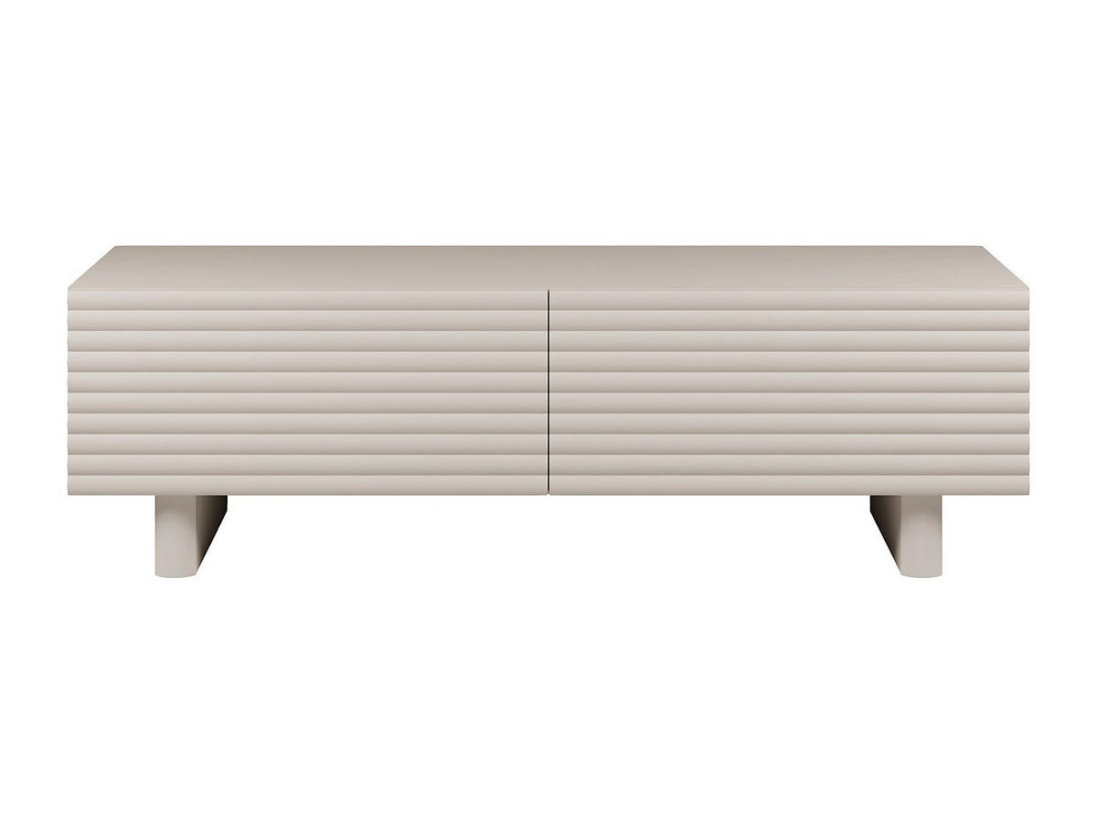 TV-MÖBEL mit 2 Türen - MDF - 150 cm - Beige - LUDIMA - Beige, Holz (150/46.1/36.8cm) - Vente-Unique