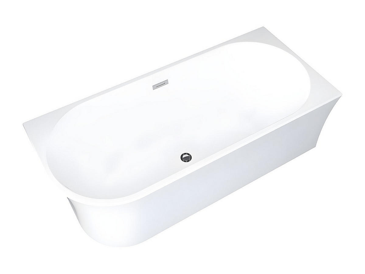 BADEWANNE (Standard) - 1 Person - Acryl - Weiß - - Weiß, Kunststoff (170/59/75cm) - Vente-Unique