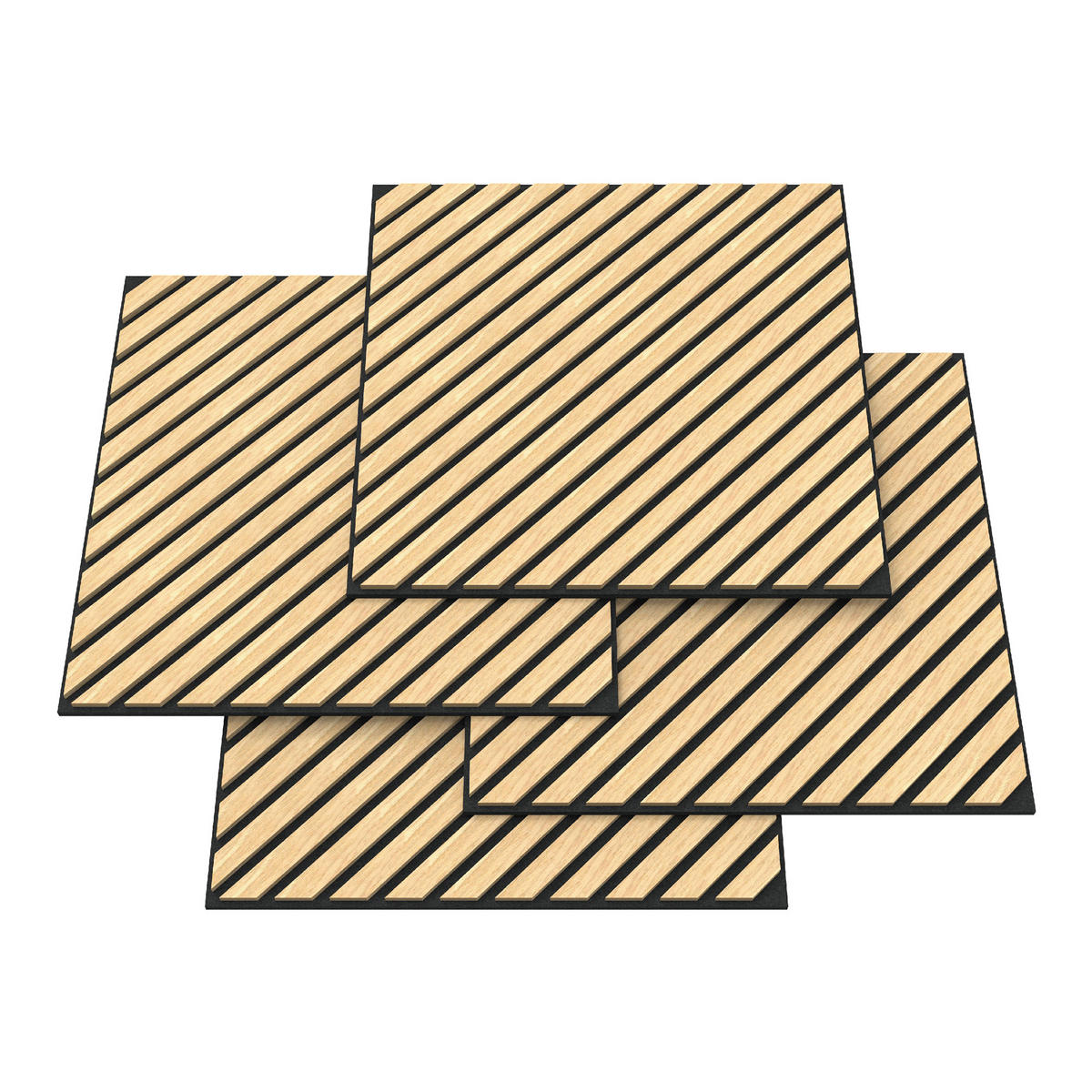 AKUSTICKÝ SET STĚNOVÝCH PANELŮ Vang 16 KS II - dub artisan, kompozitní dřevo/plast (60/60/2.1cm) - NEU.HOLZ