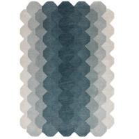 TEPPICH modern handgetuftet KERNEL Blau 66 x 200 cm - Blau, Naturmaterialien (66/200cm) - Novatrend
