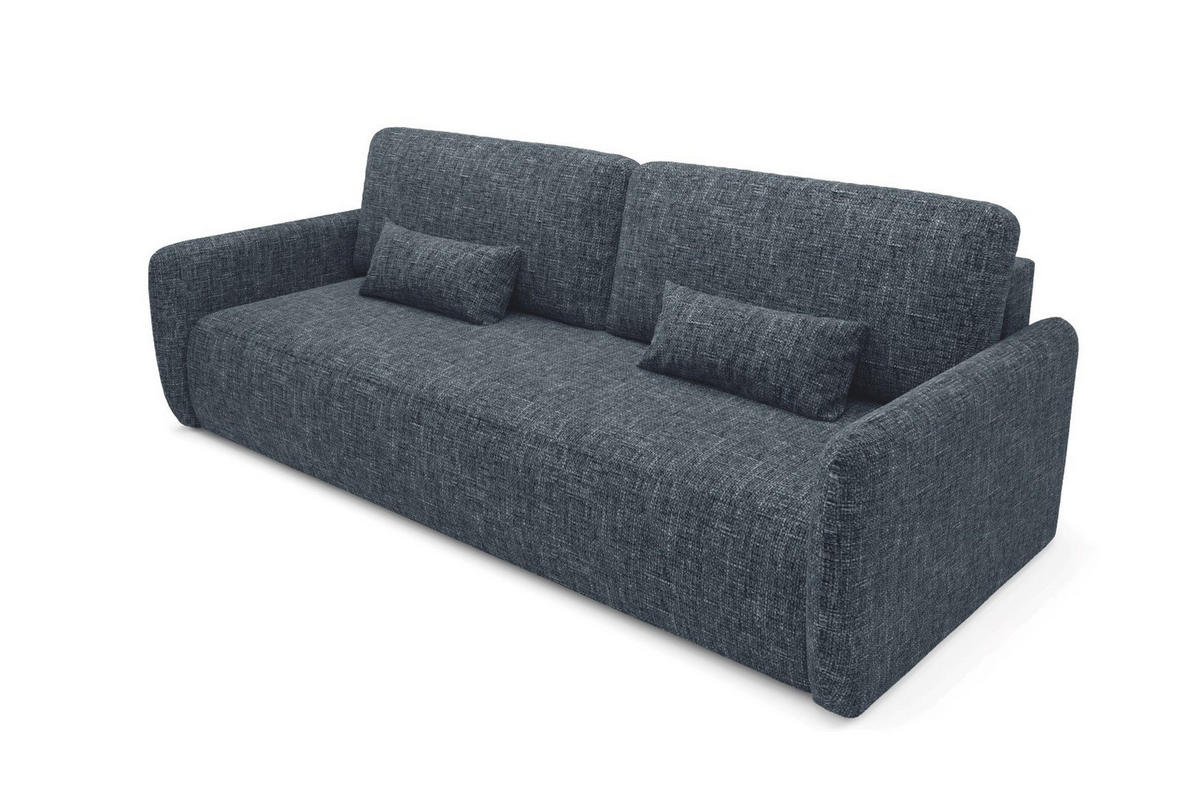 SCHLAFSOFA mit Bettkasten Anthrazitgrau - Anthrazit/Schwarz, Holz/Holzwerkstoff (217/86/102cm) - Furnisell