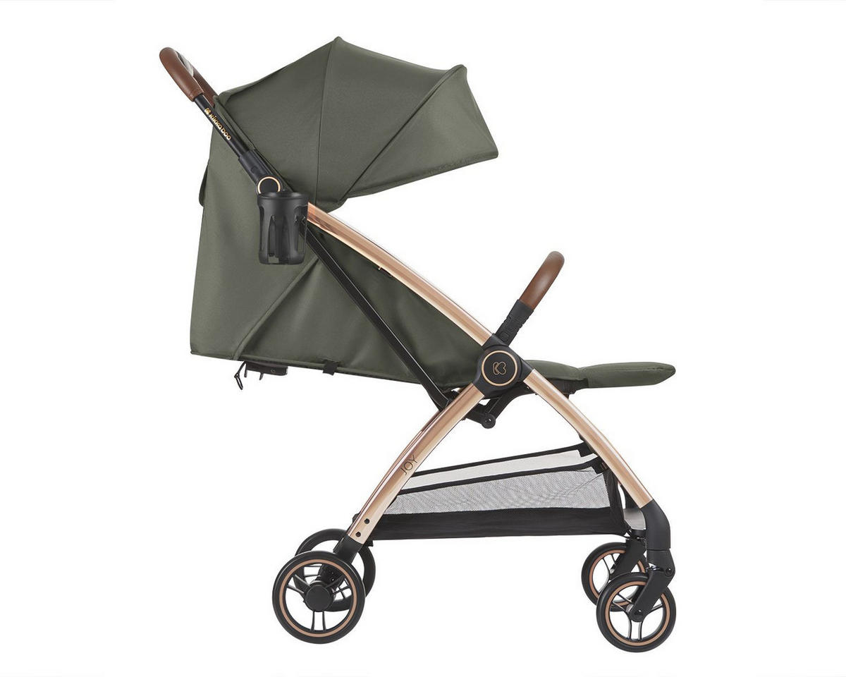 BUGGY Joy grün bis 22 kg, Rückenlehne verstellbar, faltbar - Waldgrün, Metall (68/46/105cm) - Kikka boo