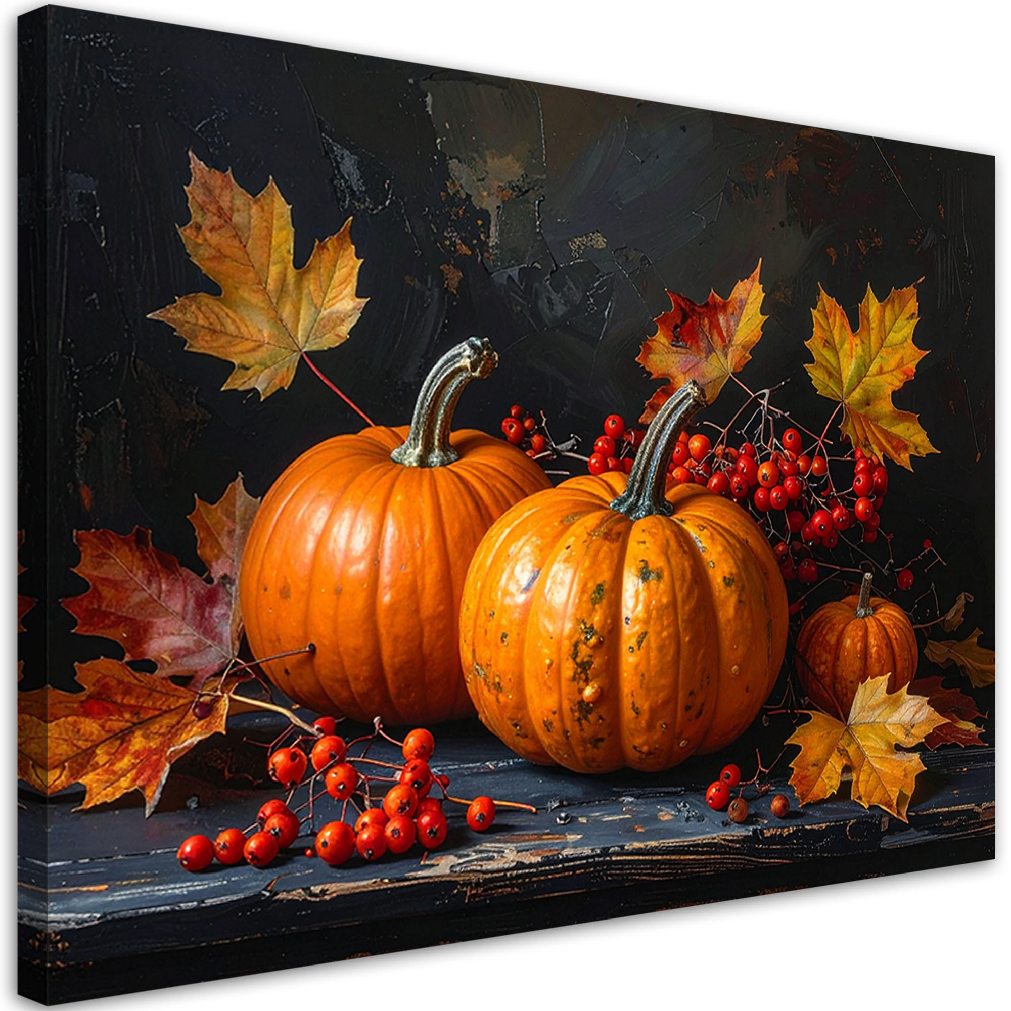 Feeby Leinwandbild Orange 90x60 cm