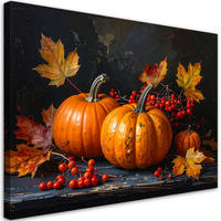 LEINWANDBILD Natur und Botanik 100x70cm - Orange, Textil (100/70cm) - Feeby