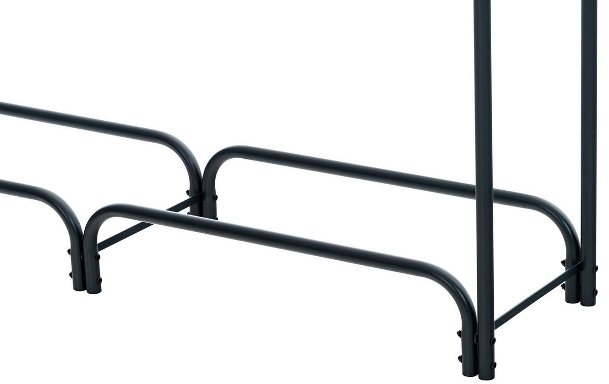 KAMINHOLZREGAL 150/36/120 cm Metall anthrazit - Anthrazit, Metall (150/120/36cm) - CLP