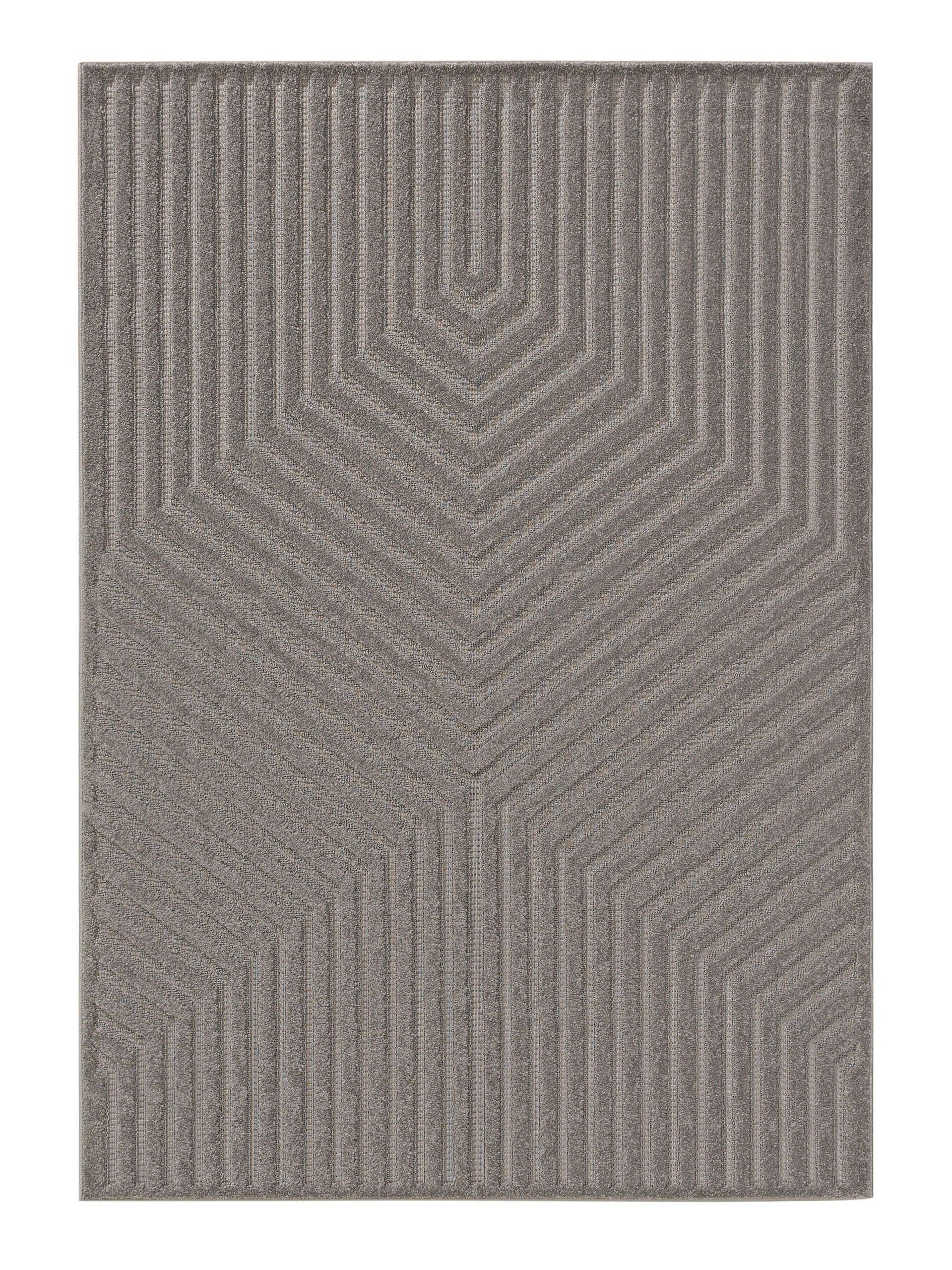TEPPICH Leo Hellgrau 300x400 cm - Hellgrau, Kunststoff (300/400cm) - benuta