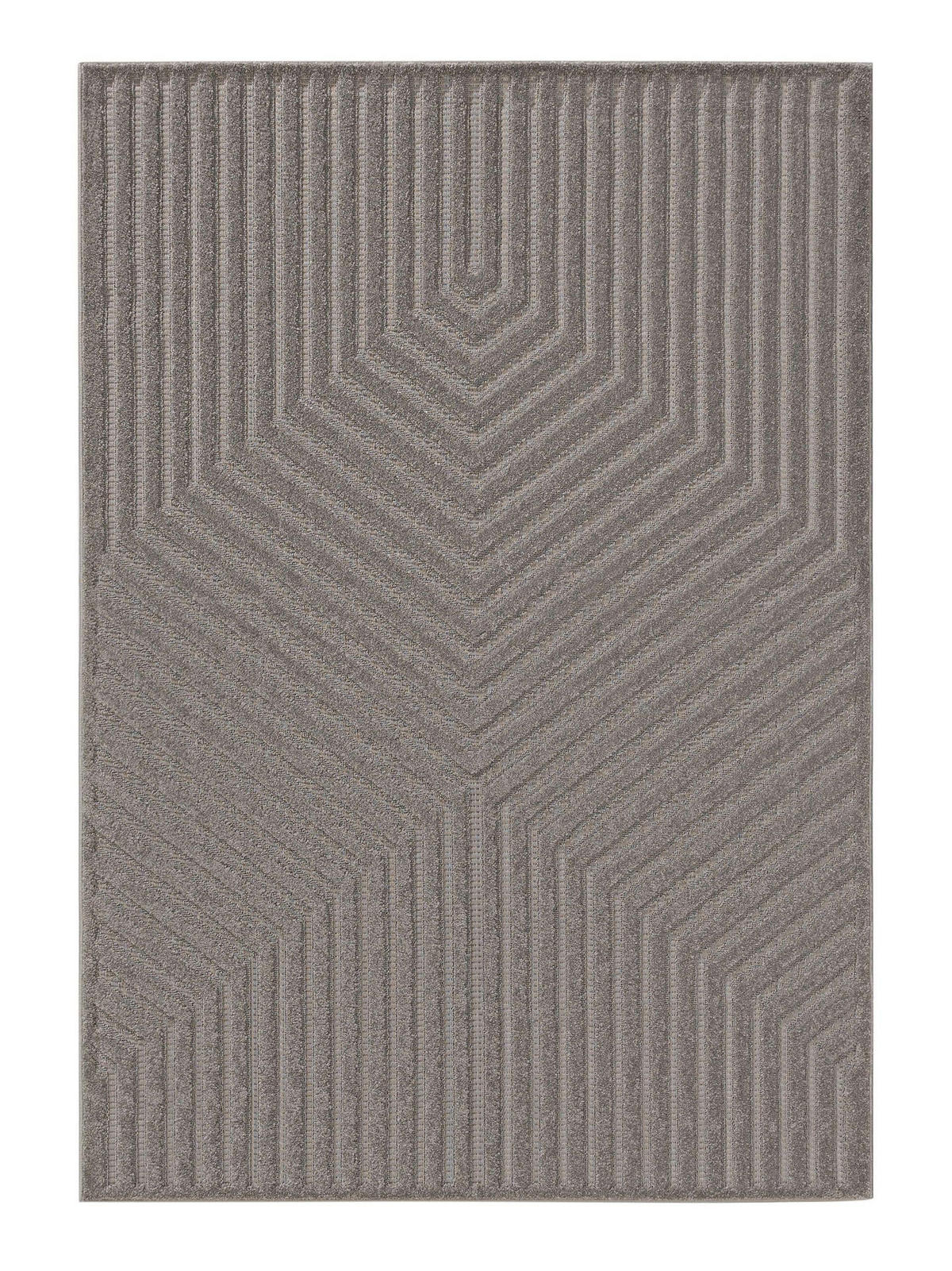 TEPPICH Leo Hellgrau 200x290 cm - Hellgrau, Kunststoff (200/290cm) - benuta