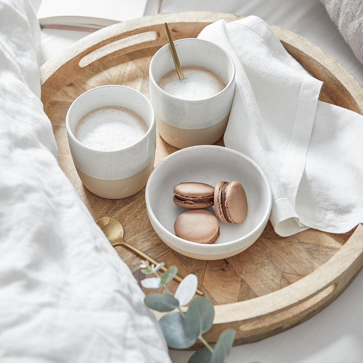 TABLETT Mango Days - Braun, Holz (5cm) - Butlers