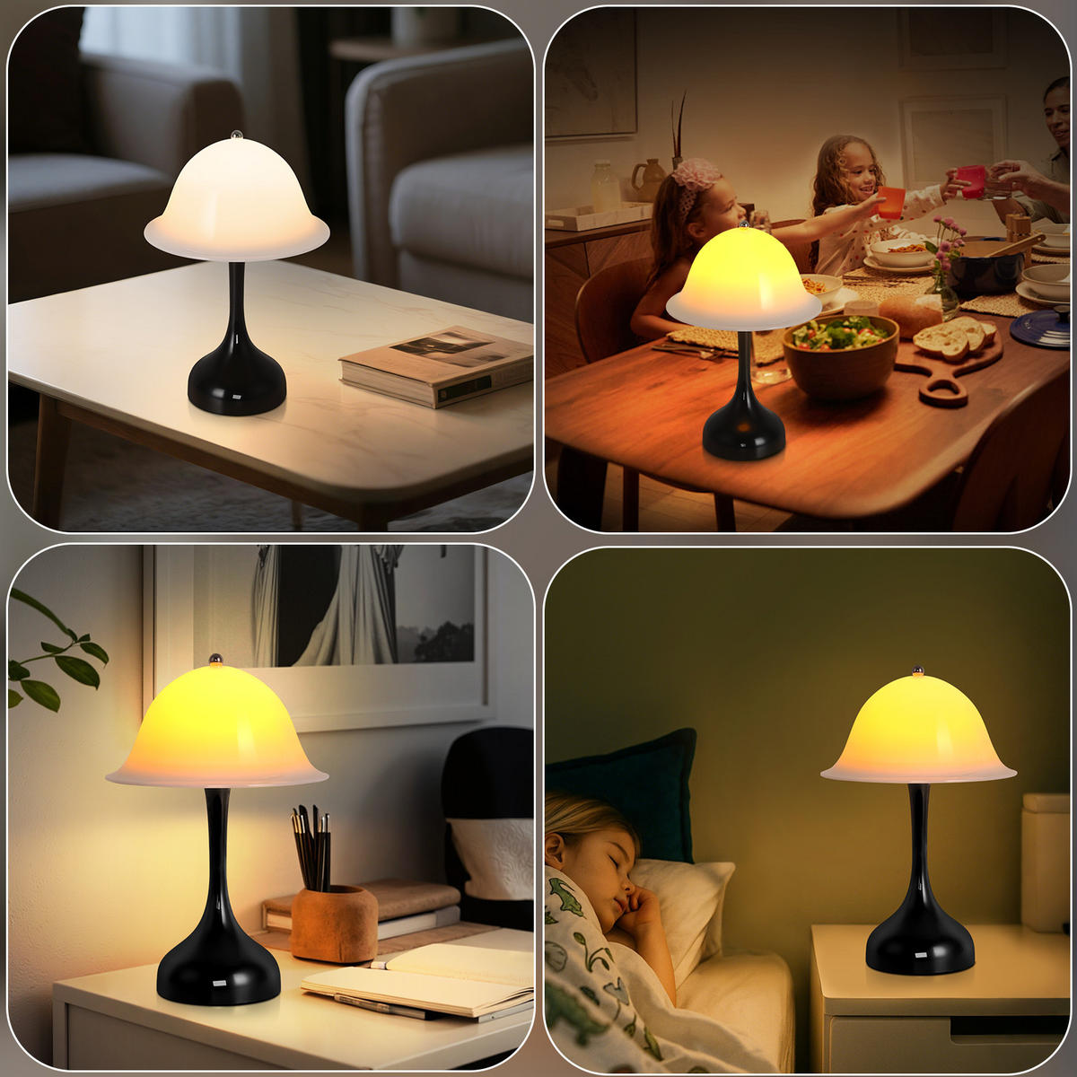 LED-TISCHLEUCHTE BRÜHL Ⅲ 25/9/16 cm - Schwarz, Metall (25/9/16cm) - Nettlife