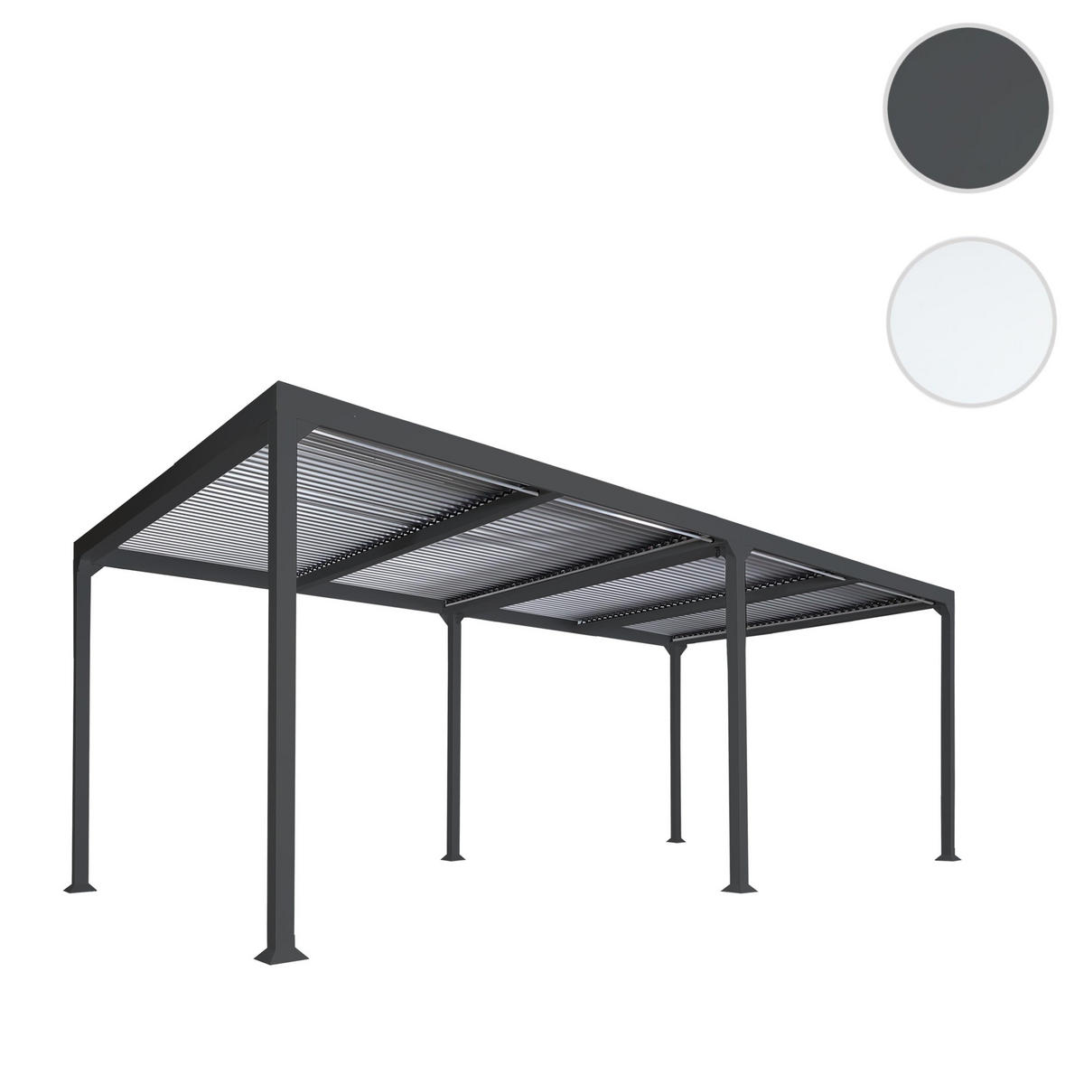 ALU PERGOLA Anthrazit - Anthrazit, Metall (590/224/306cm) - MCW