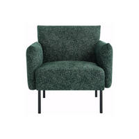 SESSEL mit gerader Rückenlehne - 1 Person - stoff - grün Geraldia - Grün, Textil/Metall (78/80/81cm) - Vente-Unique