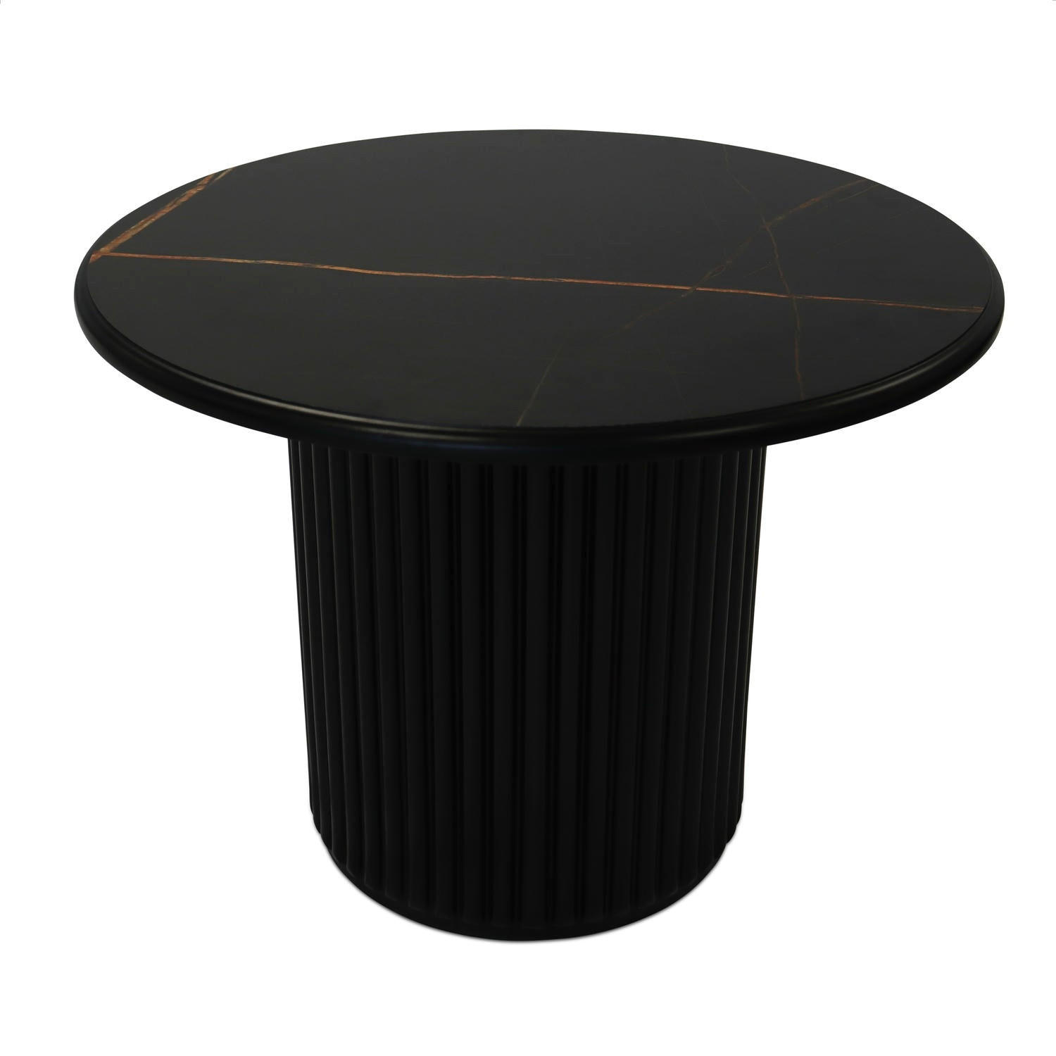 COUCHTISCH rund Schwarz 60/60/45 cm - Schwarz, Holz/Holzwerkstoff (60/60/45cm) - Furnhouse