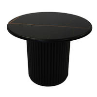 COUCHTISCH rund Schwarz 60/60/45 cm - Schwarz, Holz/Holzwerkstoff (60/60/45cm) - Furnhouse