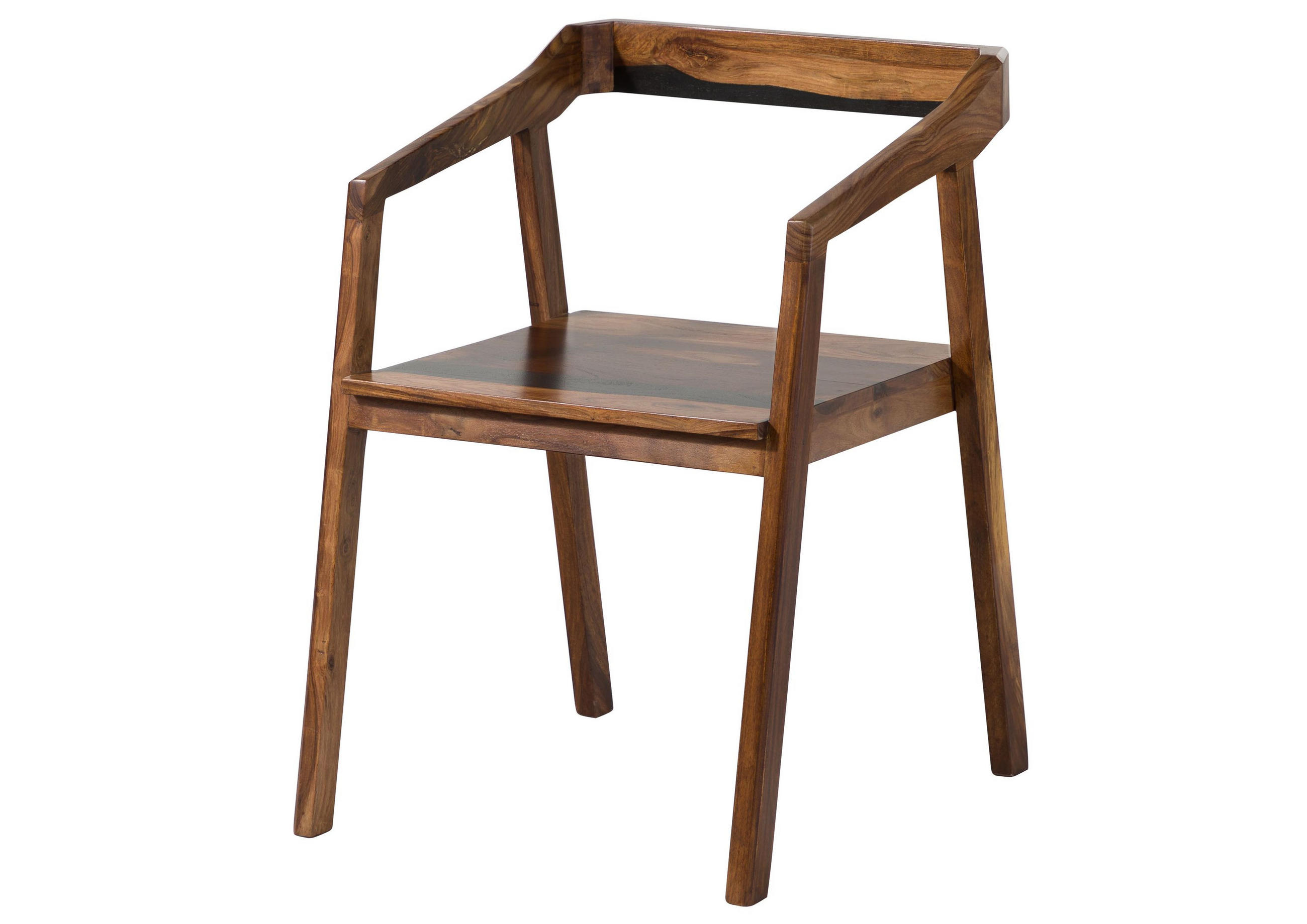 STUHL Massivholz 45 x 51 x 76 cm dunkelbraun ANCONA #200 - Dunkelbraun, Holz (45/76/51cm) - Massivmoebel24
