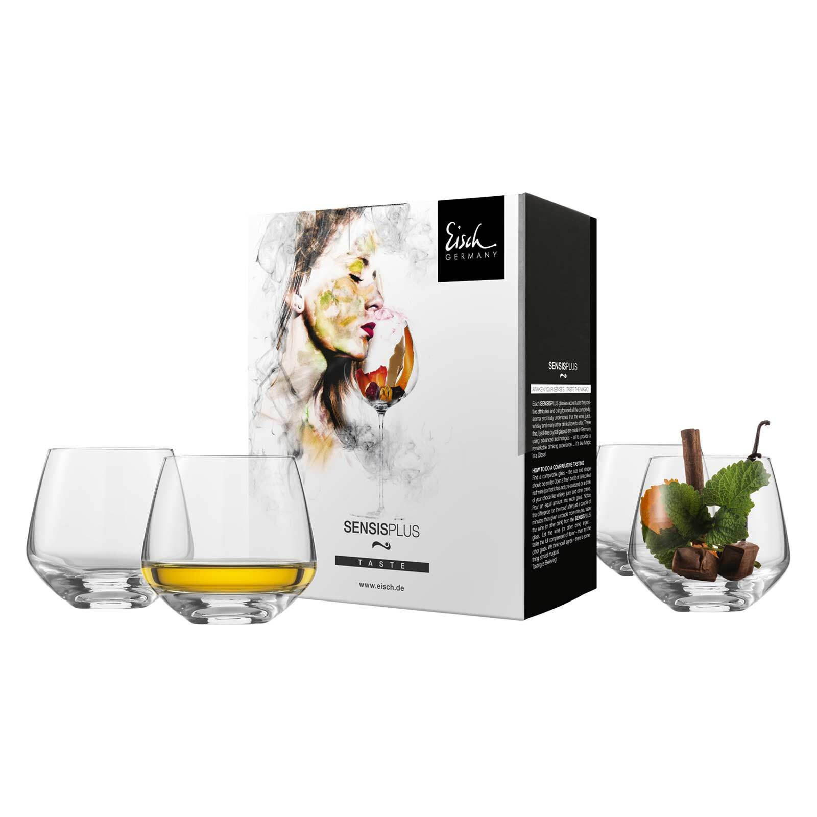 WHISKYGLÄSER Sky SensisPlus transparent 390 ml 4er Set - Transparent, Glas (0.39L) - Eisch