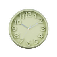 WANDUHR Elevated Ø33,5 cm - Grün, Kunststoff (33/5/33cm) - Karlsson